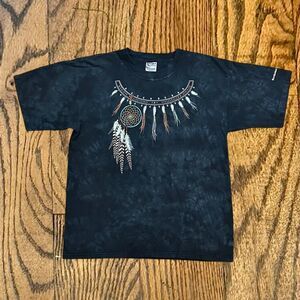 Vintage Stone Washed Native American Dream Catcher T Shirt